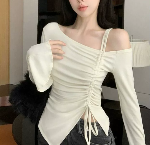 レディースロングスリーブトップ